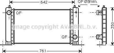 Ava Quality Cooling FTA2251 - Радіатор, охолодження двигуна autocars.com.ua