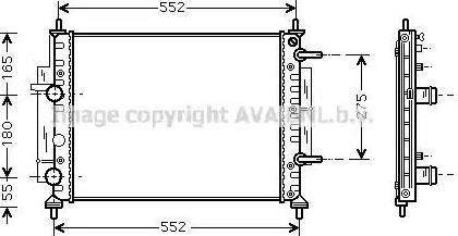 Ava Quality Cooling FT 2260 - Радіатор, охолодження двигуна autocars.com.ua