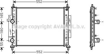 Ava Quality Cooling FT 2268 - Радіатор, охолодження двигуна autocars.com.ua