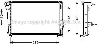 Ava Quality Cooling FT 2279 - Радіатор, охолодження двигуна autocars.com.ua