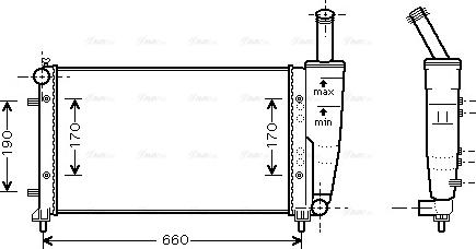 Ava Quality Cooling FT 2290 - Радіатор, охолодження двигуна autocars.com.ua