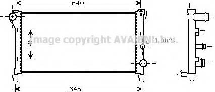 Ava Quality Cooling FT2294 - Радиатор, охлаждение двигателя avtokuzovplus.com.ua