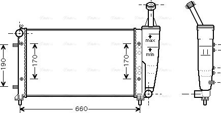 Ava Quality Cooling FT 2300 - Радіатор, охолодження двигуна autocars.com.ua