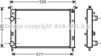 Ava Quality Cooling FT 2316 - Радиатор, охлаждение двигателя avtokuzovplus.com.ua