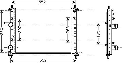 Ava Quality Cooling FT 2317 - Радіатор, охолодження двигуна autocars.com.ua