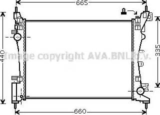 Ava Quality Cooling FT 2318 - Радиатор, охлаждение двигателя avtokuzovplus.com.ua