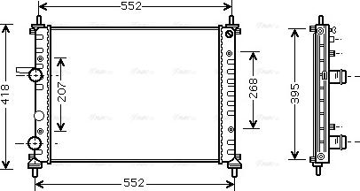 Ava Quality Cooling FT 2326 - Радиатор, охлаждение двигателя autodnr.net