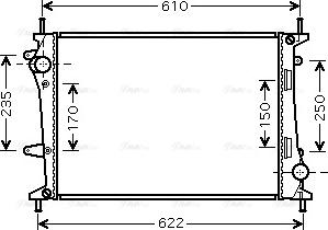 Ava Quality Cooling FT 2329 - Радіатор, охолодження двигуна autocars.com.ua