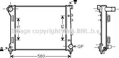 Ava Quality Cooling FT 2346 - Радіатор, охолодження двигуна autocars.com.ua