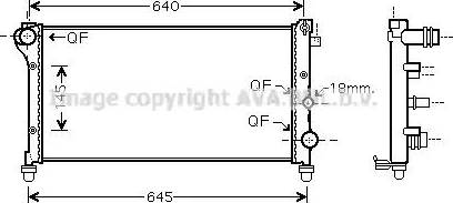 Ava Quality Cooling FT 2362 - Радиатор, охлаждение двигателя avtokuzovplus.com.ua