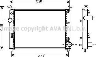 Ava Quality Cooling FT 2371 - Радіатор, охолодження двигуна autocars.com.ua