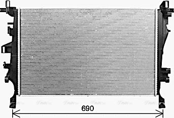 Ava Quality Cooling FT2468 - Радіатор, охолодження двигуна autocars.com.ua