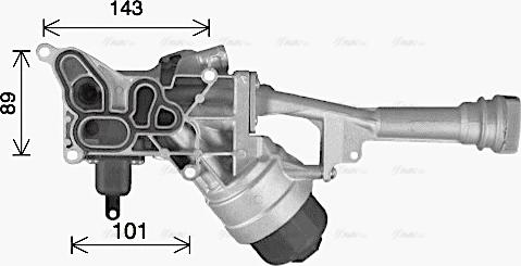 Ava Quality Cooling FT3478H - Масляний радіатор, рухове масло autocars.com.ua