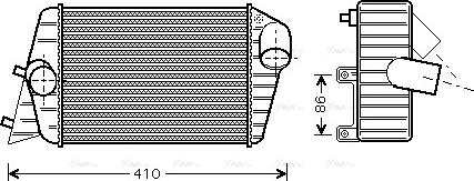 Ava Quality Cooling FT 4252 - Интеркулер autocars.com.ua