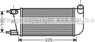 Ava Quality Cooling FT 4352 - Интеркулер, теплообменник турбины avtokuzovplus.com.ua