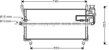 Ava Quality Cooling FT 5168 - Конденсатор, кондиціонер autocars.com.ua