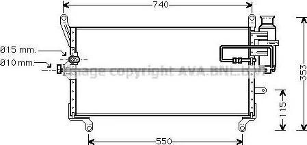 Ava Quality Cooling FT 5169 - Конденсатор, кондиціонер autocars.com.ua