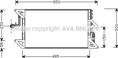 Ava Quality Cooling FT 5170 - Конденсатор, кондиціонер autocars.com.ua