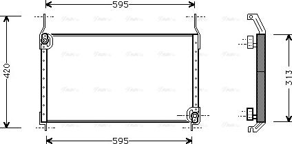 Ava Quality Cooling FT 5172 - Конденсатор, кондиціонер autocars.com.ua