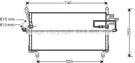 Ava Quality Cooling FT5177D - Конденсатор, кондиціонер autocars.com.ua