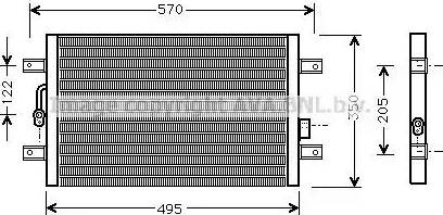 Ava Quality Cooling FT 5196 - Конденсатор, кондиціонер autocars.com.ua