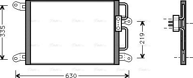 AVA FT 5203 - Конденсатор, кондиціонер autocars.com.ua