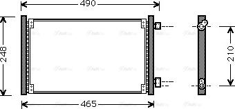 Ava Quality Cooling FT 5223 - Конденсатор, кондиціонер autocars.com.ua