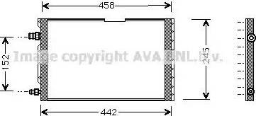 AVA FT 5238 - Конденсатор, кондиціонер autocars.com.ua