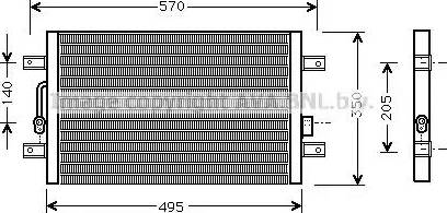 Ava Quality Cooling FT 5240 - Конденсатор, кондиціонер autocars.com.ua