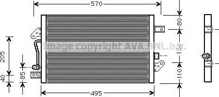 Ava Quality Cooling FT 5241 - Конденсатор, кондиціонер autocars.com.ua