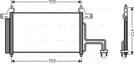 Ava Quality Cooling FT5253D - Конденсатор, кондиціонер autocars.com.ua