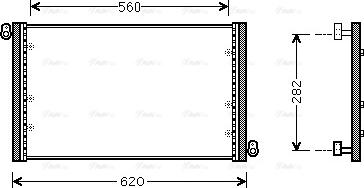 Ava Quality Cooling FT 5272 - Конденсатор, кондиціонер autocars.com.ua