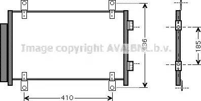 Ava Quality Cooling FT 5351 - Конденсатор, кондиціонер autocars.com.ua