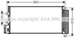 AVA FT5356D - Конденсатор, кондиціонер autocars.com.ua