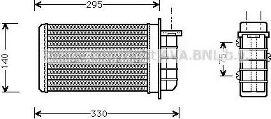 Ava Quality Cooling FT 6191 - Теплообменник, отопление салона autodnr.net