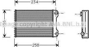 Ava Quality Cooling FT 6242 - Теплообмінник, опалення салону autocars.com.ua