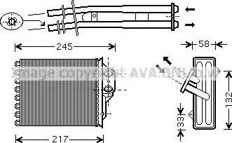 Ava Quality Cooling FT 6350 - Теплообменник, отопление салона avtokuzovplus.com.ua