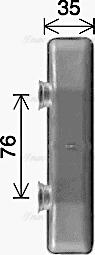 Ava Quality Cooling FT6476 - Теплообмінник, опалення салону autocars.com.ua