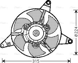 Ava Quality Cooling FT 7283 - Вентилятор, охлаждение двигателя autodnr.net