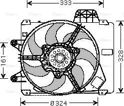 Ava Quality Cooling FT 7286 - Вентилятор, охолодження двигуна autocars.com.ua