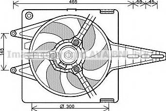 Ava Quality Cooling FT7287 - Вентилятор, охолодження двигуна autocars.com.ua