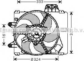 Ava Quality Cooling FT7502 - Вентилятор, охолодження двигуна autocars.com.ua