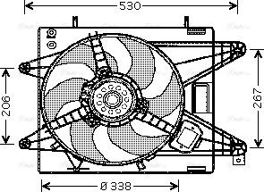 Ava Quality Cooling FT 7510 - Вентилятор, охолодження двигуна autocars.com.ua