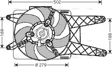 Ava Quality Cooling FT 7512 - Вентилятор, охолодження двигуна autocars.com.ua