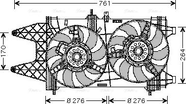 Ava Quality Cooling FT 7521 - Вентилятор, охолодження двигуна autocars.com.ua