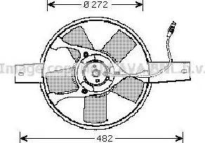 Ava Quality Cooling FT 7534 - Вентилятор, охолодження двигуна autocars.com.ua