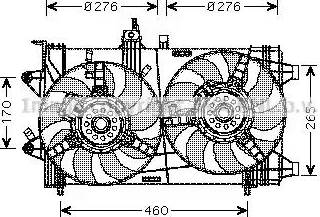 Ava Quality Cooling FT 7537 - Вентилятор, охолодження двигуна autocars.com.ua