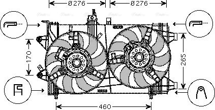 Ava Quality Cooling FT 7538 - Вентилятор, охолодження двигуна autocars.com.ua