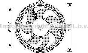 Ava Quality Cooling FT 7540 - Вентилятор, охолодження двигуна autocars.com.ua