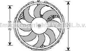 Ava Quality Cooling FT 7541 - Вентилятор, охолодження двигуна autocars.com.ua